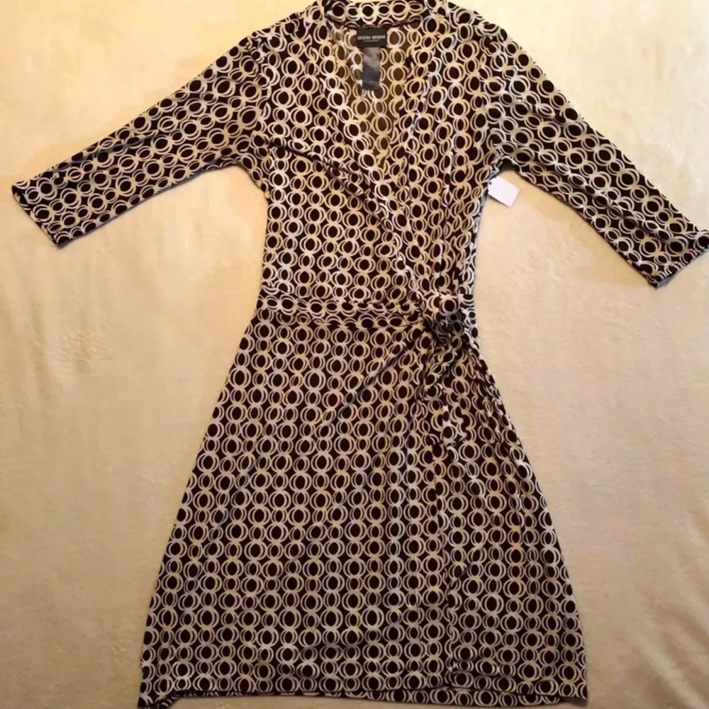 Bisou Bisou Fall Colors Wrap Dress